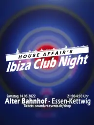 Zeigt das Logo von House Affair's Ibiza Club Night