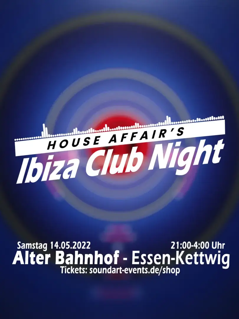 Zeigt das Logo von House Affair's Ibiza Club Night